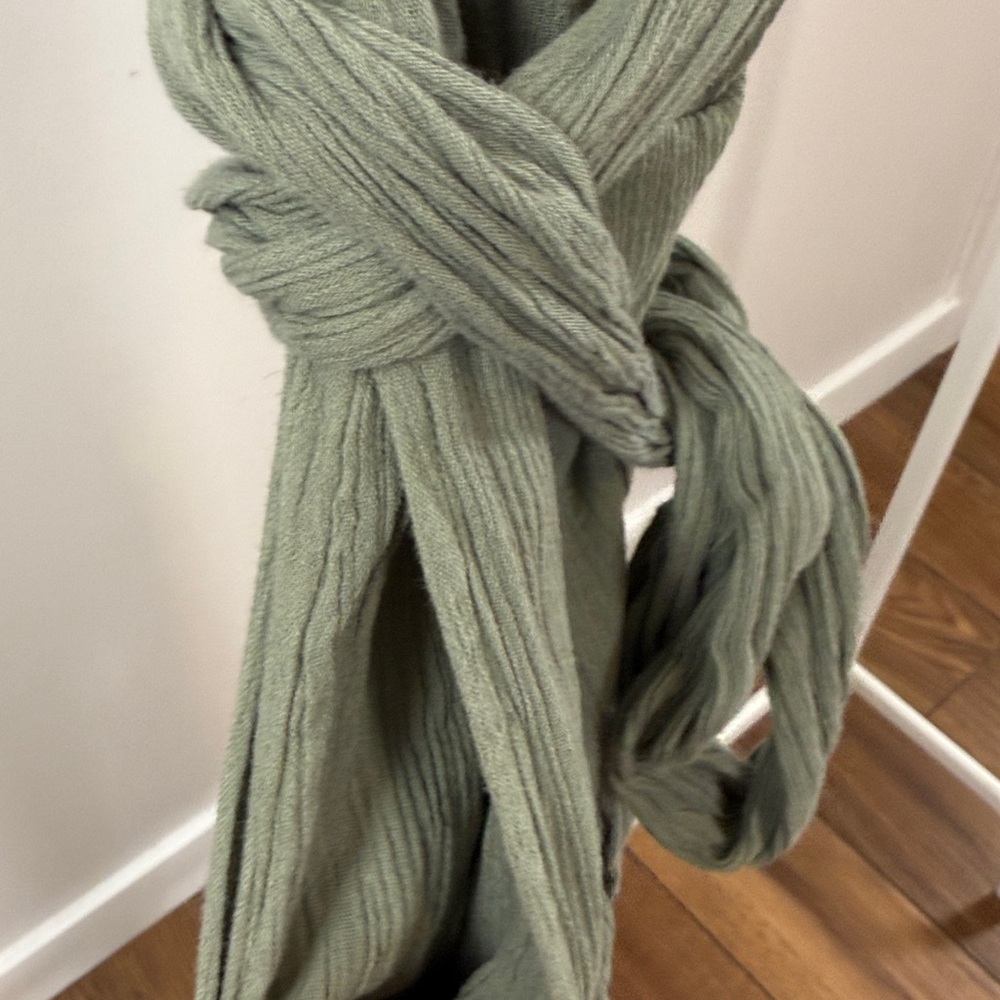 Caslon Olive Muslin Cotton Jumpsuit (XXS) - Picture 6 of 7